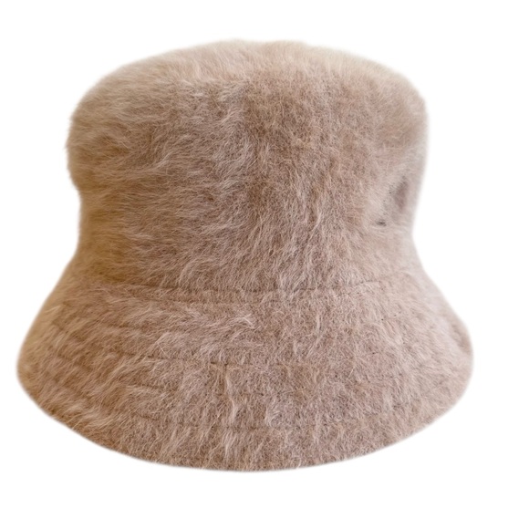 Kangol Furgora Lahinch Angora Blend Tan Bucket Hat Streetwear Casual Size M - Picture 5 of 14